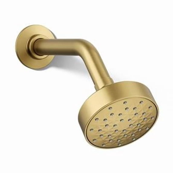 Kohler 72416-2MB Single Function Shower Head, 1.5 GPM - Vibrant Brushed Moderne Brass
