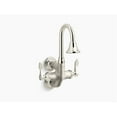 thumbnail image 1 of Kohler K-730T70-4Ajr Triton Bowe Cannock 1.2 GPM Wall Mounted Double Hole Bathroom Faucet, 1 of 2