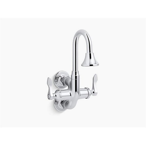 Kohler K-730T70-4Ajr Triton Bowe Cannock 1.2 GPM Wall Mounted Double Hole Bathroom Faucet