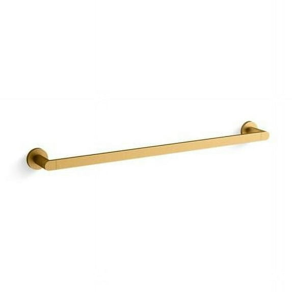 Kohler K-73142 Composed 24" Towel Bar - Vibrant Brushed Moderne Brass