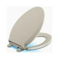 thumbnail image 1 of Kohler K-75796-G9 Cachet Nightlight Q3 Quick-Close Elongated Toilet Seat - Sandbar, 1 of 7