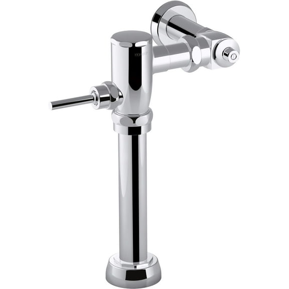 Kohler K-76321-CP Primme Manual Flushometer Valve for 1.28 GPF Toilet - Polished Chrome