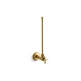 thumbnail image 1 of Kohler 7638-2MB 0.5 in. NPT Angle Supply with Stop & Cross Annealed Handle Vertical Tube - Vibrant Brushed Moderne Brass, 1 of 6