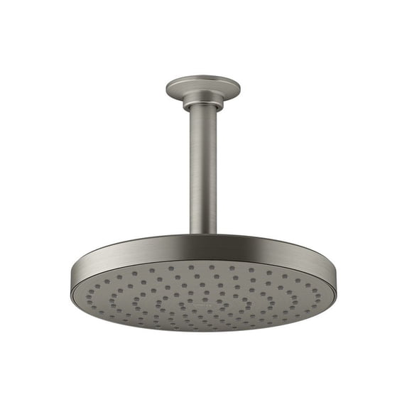 Kohler 76464-BN Awaken Showerhead, Vibrant Brushed Nickel 2.0 GPM Vibrant Brushed Nickel 8 Inch