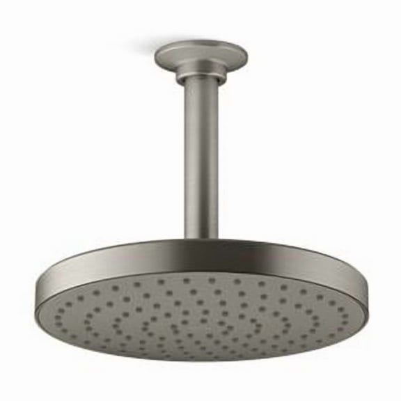 Kohler 76464-G-BN 8 in. Single-Function Rain Head, 1.75 GPM - Vibrant Brushed Nickel