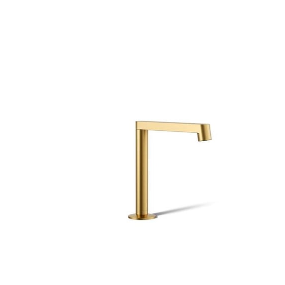 Kohler 77969-2MB Row Design Bathroom Sink Faucet Spout, 1.2 GPM - Vibrant Brushed Moderne Brass