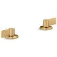 thumbnail image 1 of Kohler K-77974-4 Components Lever Handles For Bathroom Faucet - Vibrant Brushed Moderne, 1 of 4