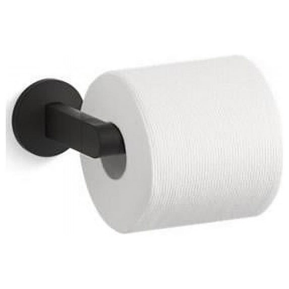 Kohler K-78382 Components Wall Mounted Pivoting Toilet Paper Holder - Black