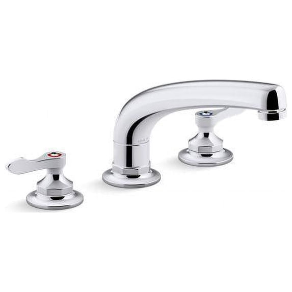 Kohler 815T20-4AHA-CP 1.5 GPM Kitchen Sink Faucet with 8.19 in. Swing Aerated Spout Flow & Lever Handles - Polished Chrome