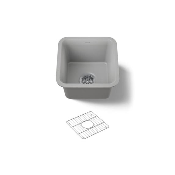 Kohler 8223-CM4 15.5 in. Undermount Bar Sink - Matte Gray