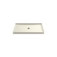thumbnail image 1 of Kohler 8461-96 48 x 34 in. Rely Alcove Shower Center Base Drain - Biscuit, 1 of 7