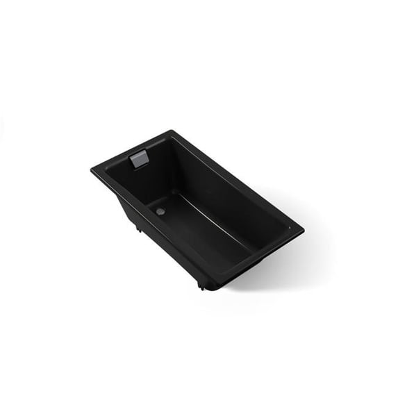 Kohler 850-7 60 x 32 in. Tea-for-Two Drop-In Bath - Black
