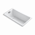 thumbnail image 1 of Kohler 852-GHCP-0 60 x 32 in. Tea-for-Two Drop-In Heated Bubblemassage Air Bath - White, 1 of 7