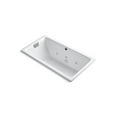 thumbnail image 1 of Kohler 856-JHN-0 66 x 36 in. Tea-for-Two Drop-In Undermount Whirlpool Bath - White, 1 of 6
