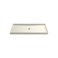 thumbnail image 1 of Kohler 8649-96 60 x 34 in. Rely Alcove Shower Center Base Drain - Biscuit, 1 of 7