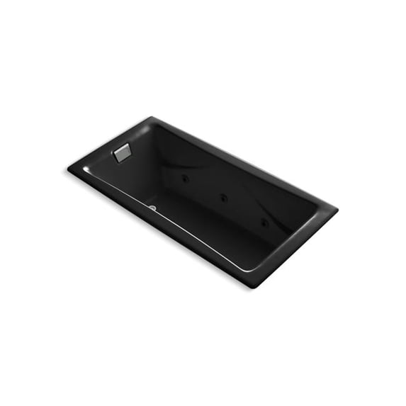 Kohler 865-JHM-7 71.75 x 36 in. Drop-In & Undermount Whirlpool Bath - Black