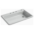 thumbnail image 1 of Kohler K-8689-4-95 33 x 22 x 5.875 in. Riverby Top-Mount Single-Bowl Kitchen Sink - Ice Grey, 1 of 1