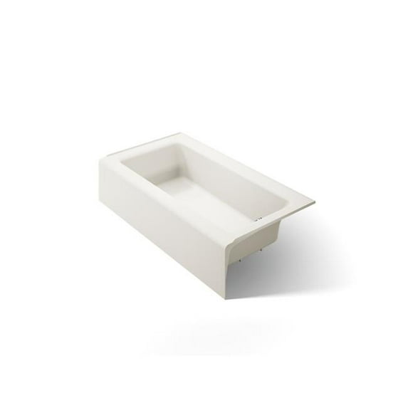 Kohler 876-96 60 x 32 in. Bellwether Alcove Right Bath Drain - Biscuit