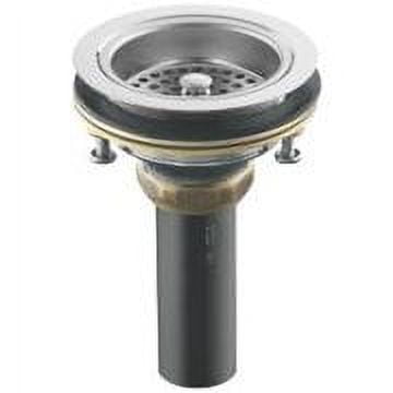 Duostrainer 4-1/2 in. Sink Strainer with Tailpiece in Polished Chrome