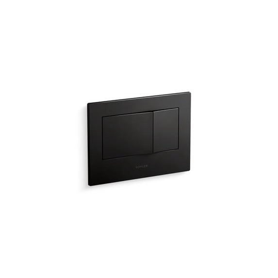 Kohler 8857-BL Flush Actuator Plate for 2 x 4 In-Wall Tank & Carrier System - Matte Black