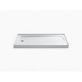 thumbnail image 1 of Kohler K–9053–0 White Salient 60 x 30 Alcove Shower Base, Left Drain, 1 of 6
