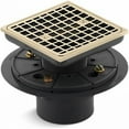 thumbnail image 1 of Kohler K-9136-AF Square Tile-In Shower Drain, French Gold, 1 of 3