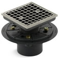 thumbnail image 1 of Square Design Tile-in Shower Drain in Vibrant Brushed Nickel, 1 of 4