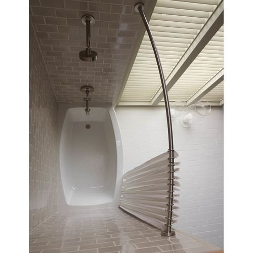 Expanse Curved Shower Rod - Traditional Design - Finish: Oil Rubbed Bronze
