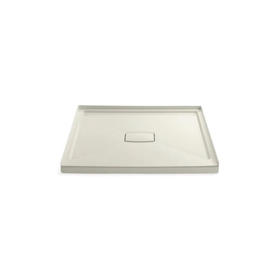 Kohler 9394-96 48 x 48 in. Archer Alcove Shower Center Base Drain - Biscuit
