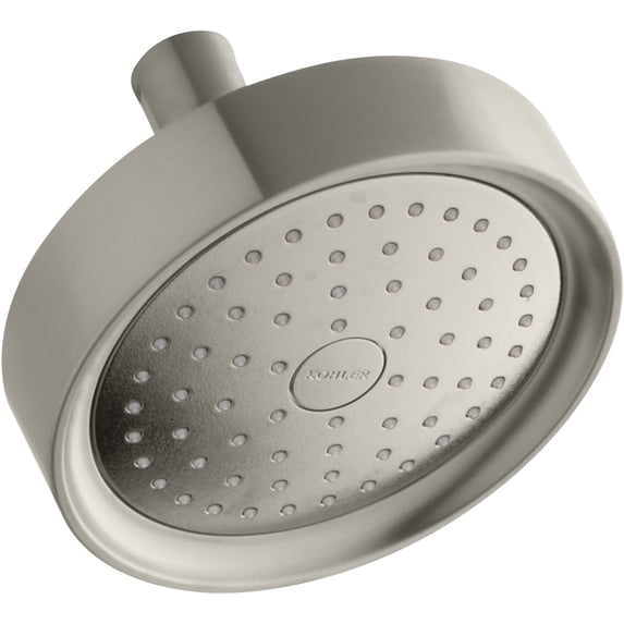kh k-965-ak-bn purist 2.5 gpm single-function wall-mount showerhead with katalyst air-induction spray vibrant brushed nickel