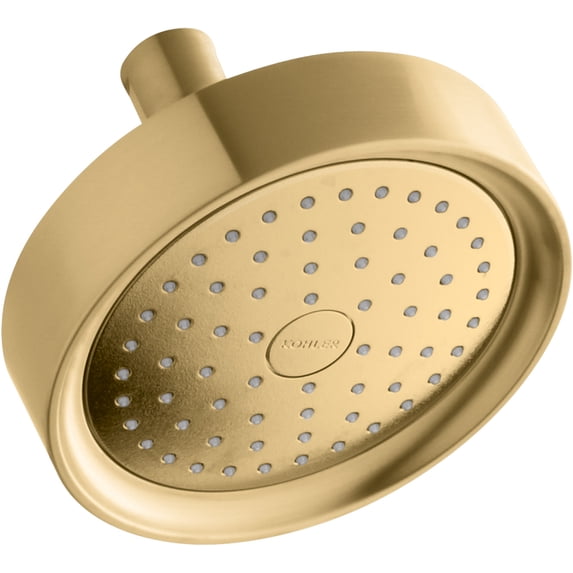 Kohler K-965-Ak Purist 2.5 GPM Single Function Shower Head - Vibrant Brushed Moderne Brass