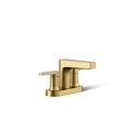 thumbnail image 1 of Kohler 97031-4-2MB Centerset Bathroom Sink Faucet, 1.2 GPM - Vibrant Brushed Moderne Brass, 1 of 4