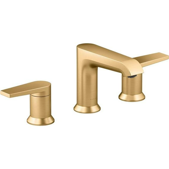 Kohler K-97093-4 Hint 1.2 GPM Widespread Bathroom Faucet - Vibrant Brushed Moderne Brass
