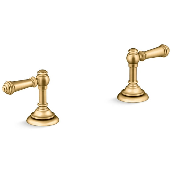 Kohler K-98068-4 Artifacts Lever Handles - Vibrant Brushed Moderne Brass