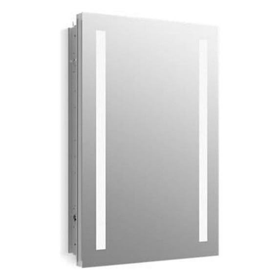 Kohler K-99003-TLC-NA 20 in. Verdera TLC Light Mirror Cabinet, Aluminum
