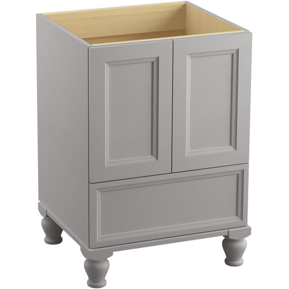 Kohler K-99514-Lg Damask 24" Vanity Cabinet Only - Grey