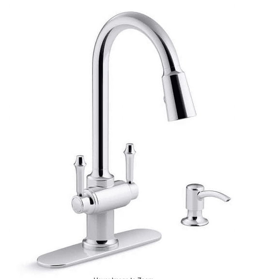 Kohler K-R22969-SD-CP Metal Chrome High Arc Kitchen Faucet