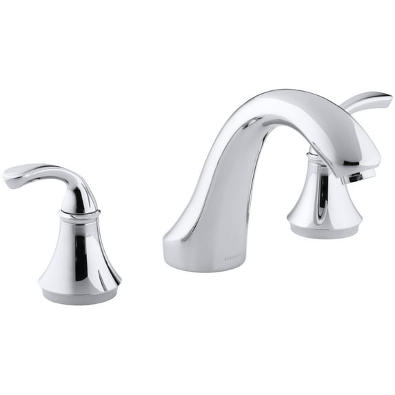 Kohler K-T10278-4 Double Handle Deck Mounted Roman Tub Filler Trim - Chrome