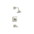 thumbnail image 1 of Kohler T13133-4A-SN Rite-Temp Bath & Shower Trim Kit with Push-Button Diverter & Lever Handle, 2.5 GPM - Vibrant Polished Nickel, 1 of 3