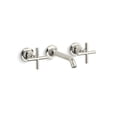 thumbnail image 1 of Kohler  Purist Widespread Wall-Mount Bathroom Sink Faucet Trim with 6.25 in. Spout & Cross Handles, 1 of 4