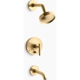 thumbnail image 1 of Kohler K-T14420-4-BGD 1-Handle Tub Shower Faucet 2.5GPM Moderne Gold, 1 of 8