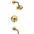 thumbnail image 1 of Kohler K-T14421-3 Purist Tub And Shower Trim Package - Vibrant Brushed Moderne Brass, 1 of 7
