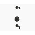 thumbnail image 1 of Kohler K-T14421-3L Purist Tub And Shower Trim Package - Black, 1 of 4