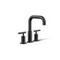 thumbnail image 1 of Kohler T14428-4-BL Purist Deck-Mount High-Flow Bath Faucet Trim with Lever Handles, Valve Not Included, Matte Black, 1 of 6
