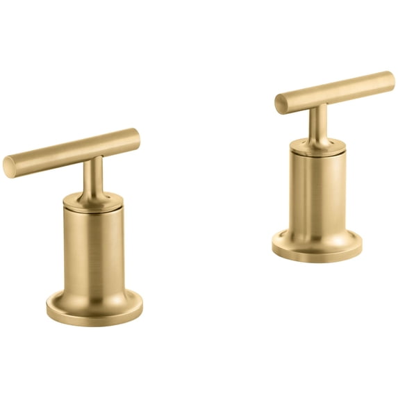 Kohler K-T14429-4 Purist Lever Handles - Vibrant Brushed Moderne Brass