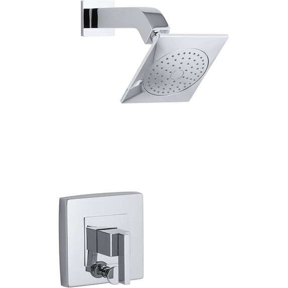 Kohler K-T14665-4-CP Loure Rite-Temperature Diverter Shower Valve Trim - Polished Chrome