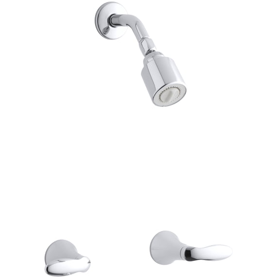 KH K-T15211-4-CP Coralais shower faucet trim with lever handles, valve not included Polished Chrome