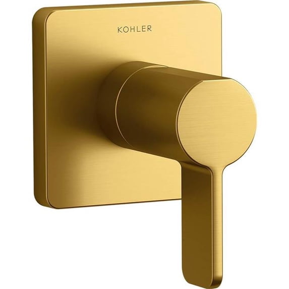 Kohler K-T23509-4 Parallel Transfer Valve Trim Only - Vibrant Brushed Moderne Brass