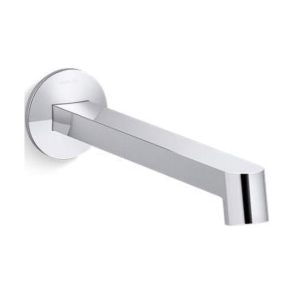 Kohler T23889-CP Wall-Mount Bathroom Sink Faucet Spout, 1.2 GPM - Polished Chrome