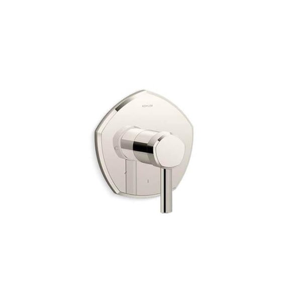 Kohler T27040-4-SN 1-Handle Occasion Mastershower Temperature Control Valve Trim with Lever Handle - Vibrant Polished Nickel